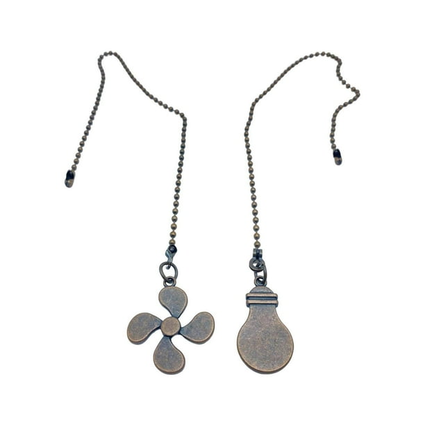 Ceiling Fan Pull Chain Ornaments Fan Extension Chain for Pulls Metal Lamp Ceiling Fan style B