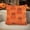 Saffron, variant on 18x18 Inch Halloween Ghost Plush Pillow Cover, Orange Square Throw Cushion Case with 3D Ghost Accents, Soft Tufted Fabric, Seasonal Home Decor (No Insert)
