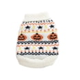 thumbnail image 2 of Dog Halloween Sweater for Small Dogs Knit Pet Outfit, Cozy Knit, Soft Dog Costume, Turtleneck Warmth, Leash Hole for Walks, Halloween Photos, Skin-Friendly, 2 of 9
