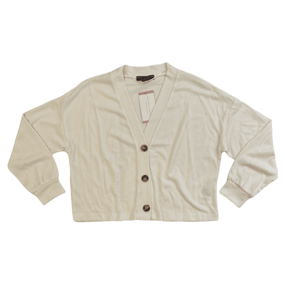 Social Standard by Sanctuary Women's Long Sleeve Button Up Daytripper Cardigan (Cream, M)