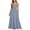 (Fashion 127)Blue, variant on Aimik Women's V-Neck Spaghetti Strap Striped Maxi Dress High Waist Flowy A-Line Summer Beach Swing Dress
