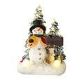 thumbnail image 1 of Christmas Lighted Landscape Resin Craft Miniature Gift for Friends (Santa Claus), 1 of 7