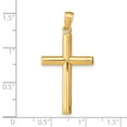 thumbnail image 3 of 14k Yellow Gold Solid Polished Religious Faith Cross Pendant Necklace 28x19mm Pendant for Women, 3 of 3