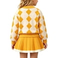 thumbnail image 5 of Amidoa Girls 2 Piece Outfits Fall Winter Clothes Solid Color Long Sleeve Top and Casual Pants Kids Clothing Sets Size Yellow 5-6 Years, 5 of 5