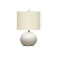 thumbnail image 3 of Lighting, 20"H, Table Lamp, Grey Concrete, Ivory / Cream Shade, Contemporary, 3 of 10
