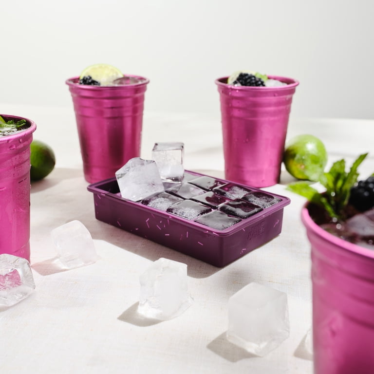Thyme & Table 2-Pack Purple Silicone Ice Cube Trays - Walmart.com