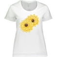 thumbnail image 3 of Inktastic Yellow Sunflowers Women's Plus Size T-Shirt, 3 of 5