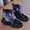 Black, variant on Dpytoraw Girls Butterfly Decoration Lace Shoes Fashion Mesh Lace Boots Non Slip Breathable Nude Boots Lightweight Girls Athletic Shoes Size 6