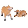 thumbnail image 3 of Cattle Figurine Crafts,Cows Figurines Resin Hand Mini Animals Cows Figurines Calf Ornament Solid Performance, 3 of 14