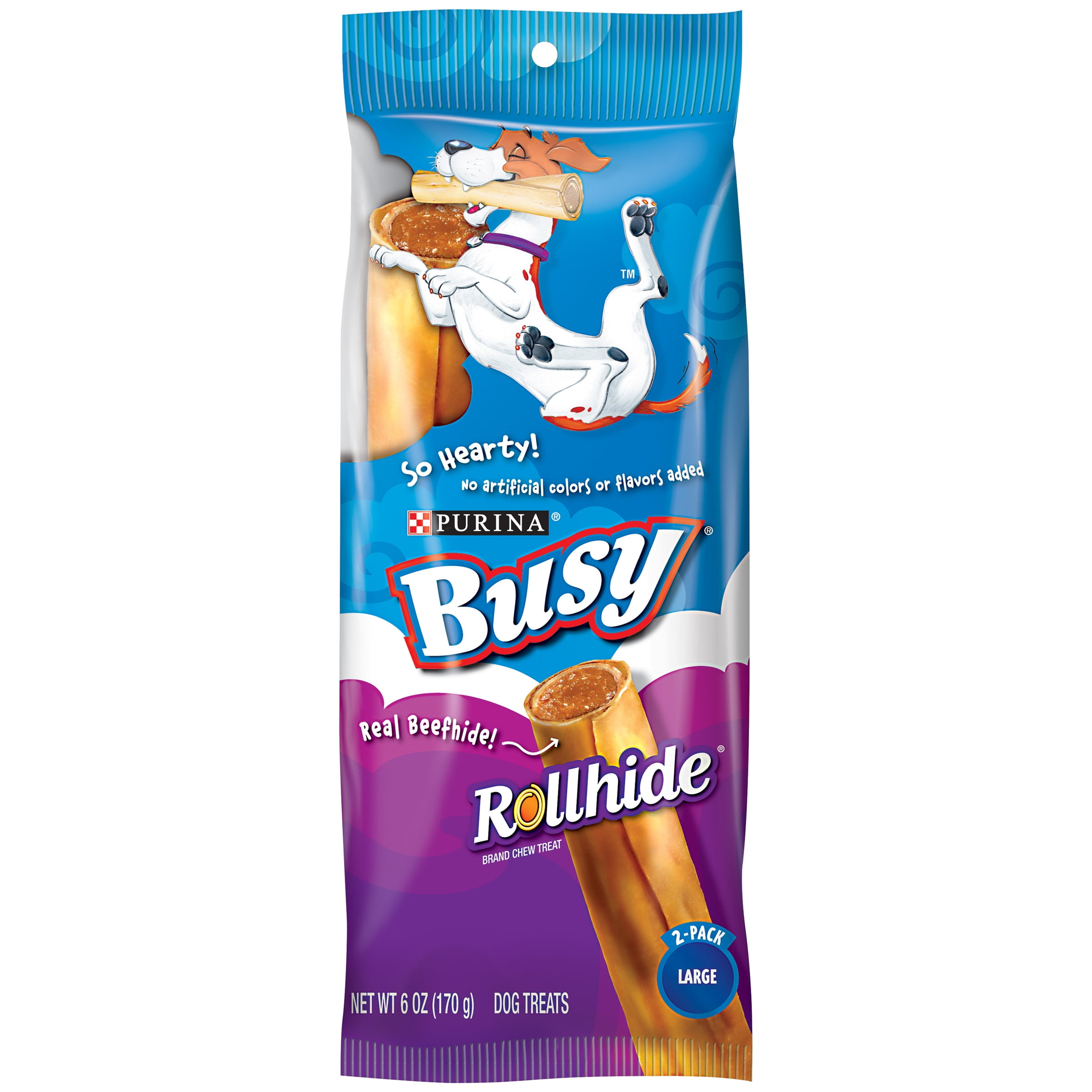 Purina Busy Rollhide Large Dog Treats 2 ct Pouch Fast Free SHIPPING eBay