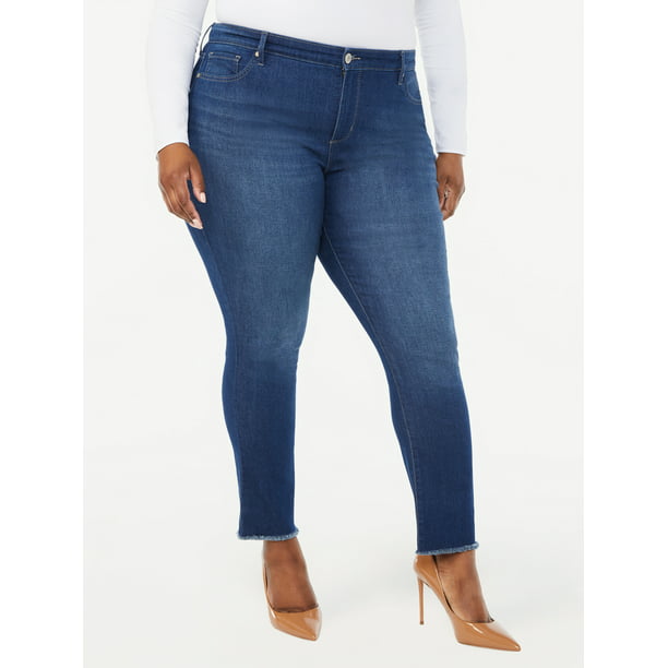 Sofia Jeans by Sofia Vergara Women’s Plus Size Skinny High Rise Ankle ...