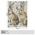 thumbnail image 4 of Creowell Cute Rabbit Blanket Gifts for Women Girls Adults Soft Warm Lightweight Cozy Animal Throw Blankets for Bed Sofa Living Room Couch Home Decor 40x50in, 4 of 6
