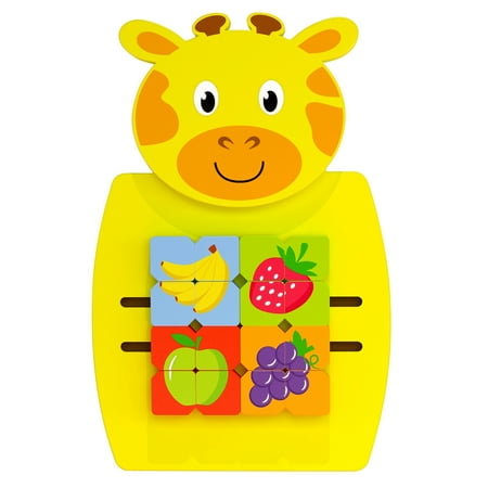UPC: 0819852016806 | Learning Advantage Giraffe Activity Wall Panel – 18m+ – Toddler Activity Center