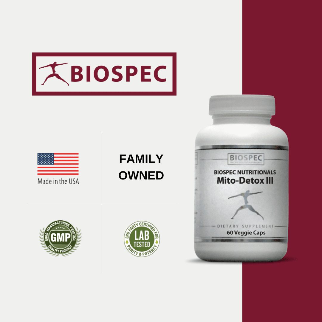 Biospec Nutritionals Mito-Detox III – N-Acetyl Cysteine (NAC), Acetyl L-Carnitine, Alpha Lipoic Acid (ALA), Co-Q-10 – Comprehensive Metabolic ‘Tune-up’