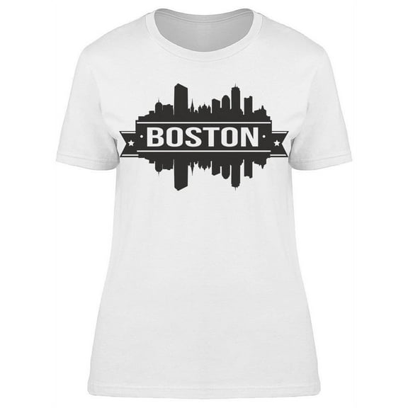 Boston Mirror Silhouette  T-Shirt Women -Image by Shutterstock, Female 3X-Large