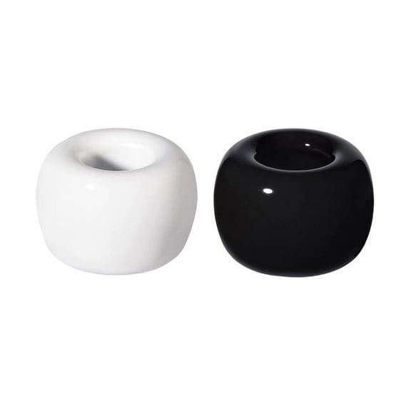 SDFGTstore 2PCS Ceramic Toothbrush Stands Creative Brush Stand Shelf Base Practical