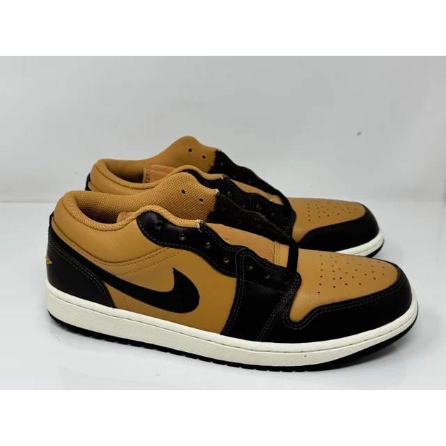 N I-K-E A i r-Jor-dan 1 Low SE Flax Baroque Brown HQ3603-201 Men's Size 11 NOLID