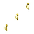 thumbnail image 3 of serony Alloy Easy-to- Side Storage Hook With Exquisite Craftsmanship Aluminum Alloy Hook Half Cover Hook golden 3Set, 3 of 6