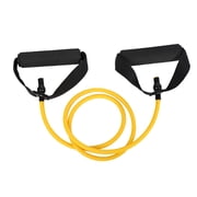relayinert 140cm Fitness Pull Rope TPE Tube Elastic Resistance Bands Gym Elastic Bands yellow