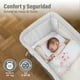 thumbnail image 5 of Magma Life Cuna Colecho 3 en 1 para Bebé, Cama Multifuncional con Mosquitero, Altura Ajustable, Convertible a Mecedora, Ruedas Silenciosas, Portátil, Canasta de Almacenaje, Tela Transpirable, 5 of 9
