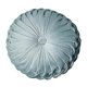thumbnail image 2 of Cojín redondo con pliegues y diseño de calabaza, ideal para el suelo de una silla o sofá. Color azul afelpado. Felpa azul, 2 of 9