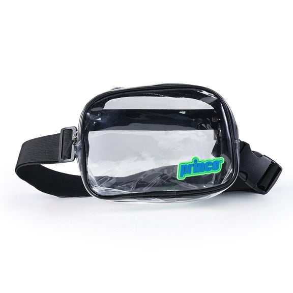 Prince Pickleball Court Crossbody Waist Pack – Clear Black Belt Bag with Pickleball Storage