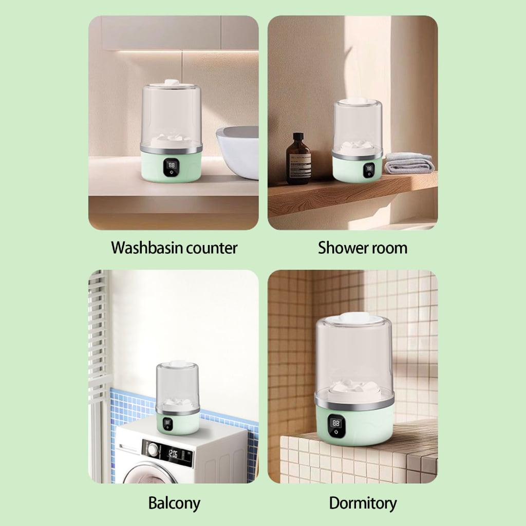 Washing Machine Portable Rechargeable Small Washing for Underwear Washer Cordless Laundry