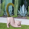 thumbnail image 4 of MOQIN Ceramic Tailless Cat Succulent Planter Pot - Cute Kitty Flowerpot for Indoor Plants, Cactus, Air Plants with Drainage Hole, Home/Office Decor, 4 of 4