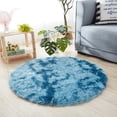 thumbnail image 3 of Tapis Rond Shaggy Taille et Couleur Parfaites pour Salon Chambre, 3 of 6