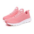 thumbnail image 2 of Domzle Womens Running Shoes Tennis Sneakers Slip on Walking Gym Work Shoe Non Slip | Comfortable Soft丨Lightweight丨Breathable Mesh丨Athletic Workout丨Sports丨Casual Fashion Pink, 2 of 5
