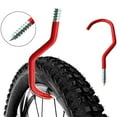 thumbnail image 4 of 1 Pair Bike Hook, Fits All Bike Types, Wide Opening, Easy on/Off - Perfect Hooks/Hangers for Garage Ceiling and Wall Bicycle Storage and HangingC, 4 of 9
