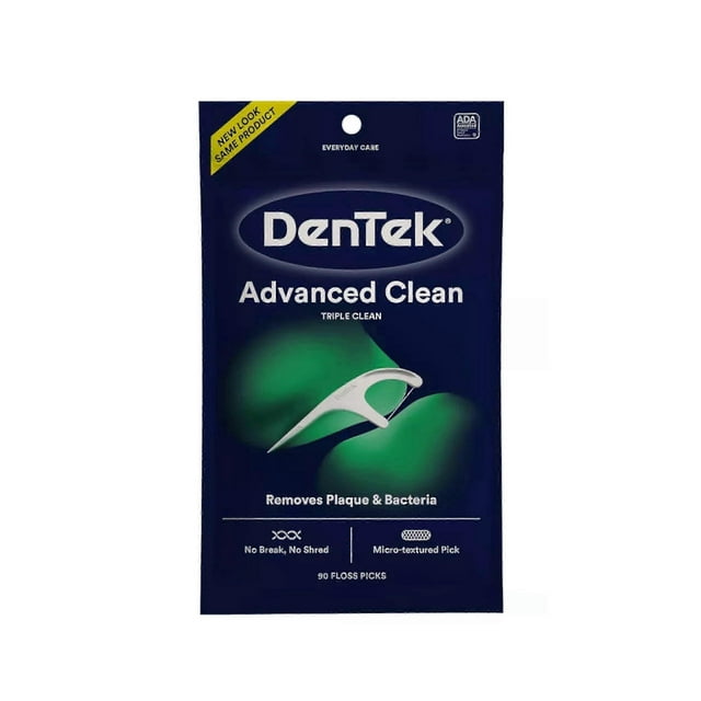 Triple Clean Floss Picks, Mint, 90 Count
