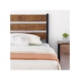 thumbnail image 3 of Tamaño individual/tamaño completo/queen size marco cama rustic vintage wood cabecero, mattress foundation, strong wood slats platform support, under cama almacenamiento, noise-free, no necesit..., 3 of 8
