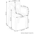 thumbnail image 3 of Sunnydaze Tristana Plastic Stackable Dining Armchair - Set of 2, Green, 3 of 13