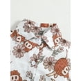 thumbnail image 4 of Bagilaanoe Toddler Baby Boys Short Sleeve Shirts Button Up T-shirt 3M 6M 12M1 8M 24M 3T Kids Cow Print Lapel Casual Tops, 4 of 9
