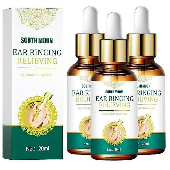3Pcs Tinnitus Ear Drop Ears Ringing Relief Treatment Oil Ear Infection Care Treatment