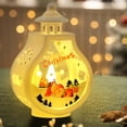 thumbnail image 4 of YIKA White Christmas Wind Lights Candle Holders - Small Night Light Ornaments, Retro Water Filled Lamp Decorations Props & Christmas Present For The Elderly​ B, 4 of 6