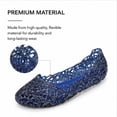 thumbnail image 4 of CHICVOMEY Comfortable Womens Flats Lightweight Slip-on Jelly Shoes Casual Non-slip Flat Shoes Suitable for Holiday and Beach, 4 of 8
