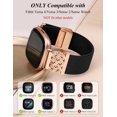 thumbnail image 3 of Wearlizer Magnetic Stretchy Band Compatible with Versa 4/3/Sense 2/Sense, Celtic Knot Elastic Nylon Watch Strap for Women Men, Dressy Soft Fabric Wristband with Magnetic Clasp, 3 of 7