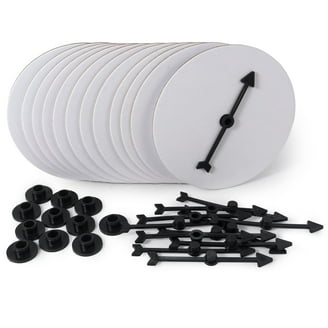 Pack De 12 Hilanderos De Flechas De 10 Cm – 4 Colores, De Plástico PP, Ideales Para Juegos De Mesa Y Proyectos De Bricolaje