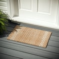 thumbnail image 2 of Beautiful Outdoor Handwoven Jute Doormat by Drew Barrymore, 18" x 30", White/Natural, 2 of 7