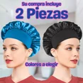 thumbnail image 3 of 2 Gorro Satén Seda Dormir Sombrero Elástico Suave Calidad F, 3 of 8