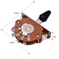 thumbnail image 6 of ammoon Universal Electric Guitar 5 Ways Pickup Selector Switch Guitar Parts Replacement with Mounting Screws for Electric Guitar, 6 of 7