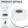 thumbnail image 3 of 2 Pack Nylon Roller Wheel with Bearings, 1/2"x2-11/16"x1-1/4" Nylon Pulley, 3 of 5