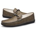 thumbnail image 4 of Men's Casual Loafers Slip On Leather Shoes Comfortable Lightweight Driving Shoes Male Moccasins Classic Penny Loafer Flats Boat Shoes Outdoor Walking Shoes, 4 of 19