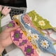 thumbnail image 4 of Diadema retro de crochet hecha a mano con forma de hongo pequeño para mujer, estilo coreano, linda correa, accesorios para el cabello a la moda, 4 of 5