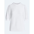thumbnail image 5 of Free Assembly Women's Textured Sweater with Short Puff Sleeves, Lightweight, Sizes XS-XXL, 5 of 5