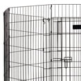 thumbnail image 2 of Precision Pet Ultimate 36 Inch Outdoor Dog Gate Exercise Play Pen, Black, 2 of 5