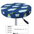 thumbnail image 4 of Logiee Beautiful King Penguin Pattern Print Stool Covers Round,Bar Stool Covers,Watedrproof Stool Slipcover with Elastic,Stool Cushion,Round Bar Stool Seat Covers for Bar Round Chair-12 inch, 4 of 7