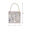 thumbnail image 4 of Northlight 7.25” Blue and White Cape Cod Inspired Anchor Wall Hanging Plaque, 4 of 9